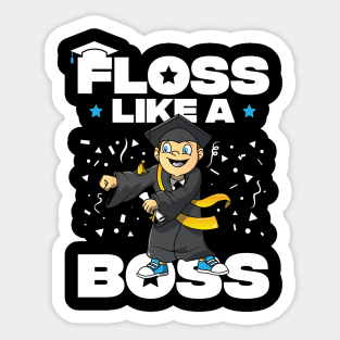 Floss Like A Boss Class Of 2019 Graduation Sticker